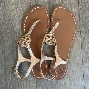 Tory Burch Rose gold thong